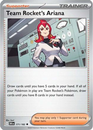 Team Rocket's Ariana 171/182 - Reverse Holofoil Destined Rivals - Uncommon