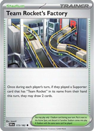 Team Rocket's Factory 173/182 - Reverse Holofoil Destined Rivals - Uncommon