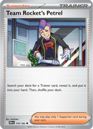 Team Rocket's Petrel 176/182 - Reverse Holofoil Destined Rivals - Uncommon