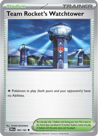 Team Rocket's Watchtower 180/182 Destined Rivals - Uncommon