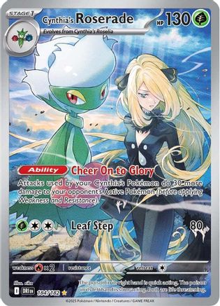 Cynthia's Roserade 184/182 - Holofoil Destined Rivals
