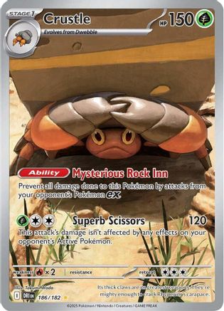 Crustle 186/182 - Holofoil Destined Rivals