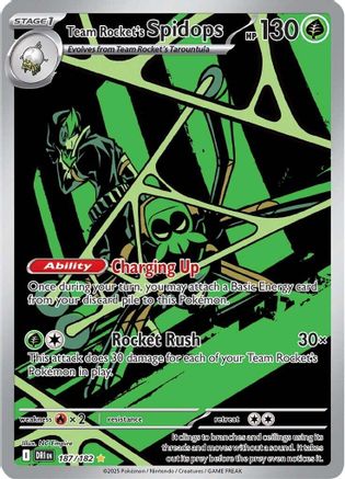 Team Rocket's Spidops 187/182 - Holofoil Destined Rivals