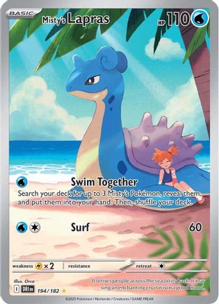 Misty's Lapras 194/182 - Holofoil Destined Rivals
