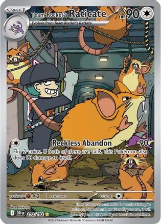 Team Rocket's Raticate 202/182 - Holofoil Destined Rivals