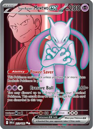 Team Rocket's Mewtwo ex 213/182 - Holofoil Destined Rivals