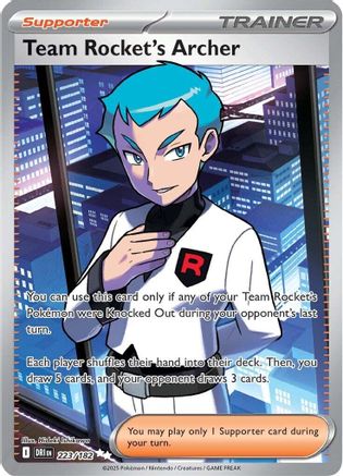 Team Rocket's Archer 223/182 - Holofoil Destined Rivals