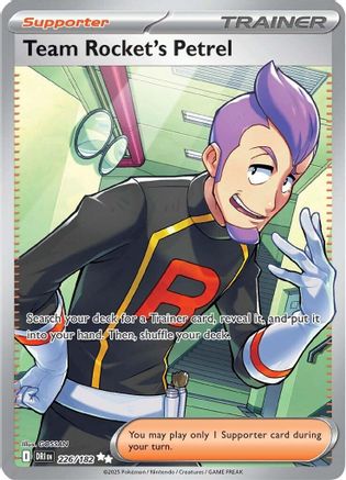 Team Rocket's Petrel 226/182 - Holofoil Destined Rivals
