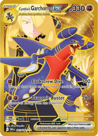 Cynthia's Garchomp ex 241/182 - Holofoil Destined Rivals