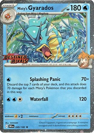 Misty's Gyarados (Prerelease) 049  - Holofoil Miscellaneous Cards & Products