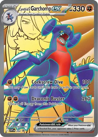 Cynthia's Garchomp ex 204  - Holofoil SV Scarlet & Violet Promo Cards