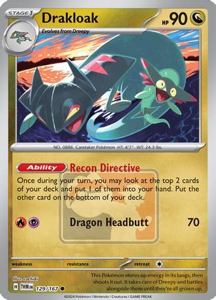 Drakloak 129  - Reverse Holofoil League & Championship Cards