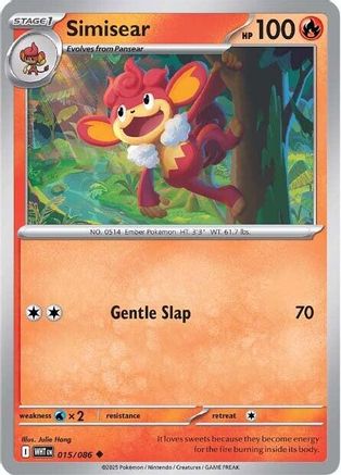 Simisear 015/086 - Reverse Holofoil White Flare