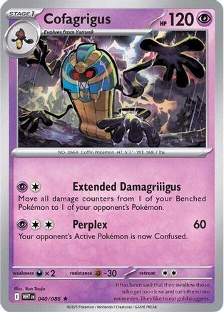 Cofagrigus 040/086 - Holofoil White Flare