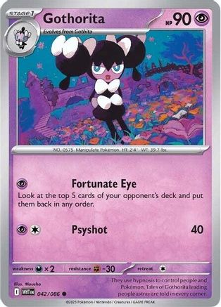 Gothorita 042/086 - Reverse Holofoil White Flare