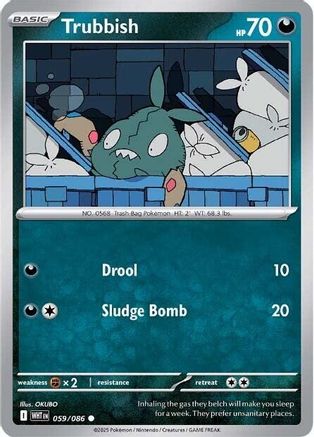Trubbish 059/086 - Reverse Holofoil White Flare