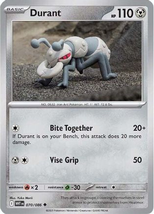 Durant 070/086 - Reverse Holofoil White Flare