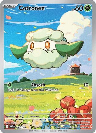Cottonee 090/086 - Holofoil White Flare
