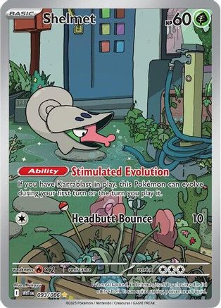 Shelmet 093/086 - Holofoil White Flare