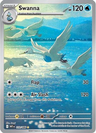 Swanna 110/086 - Holofoil White Flare