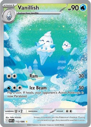 Vanillish 112/086 - Holofoil White Flare