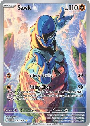 Sawk 130/086 - Holofoil White Flare