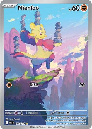 Mienfoo 133/086  - Holofoil SV White Flare