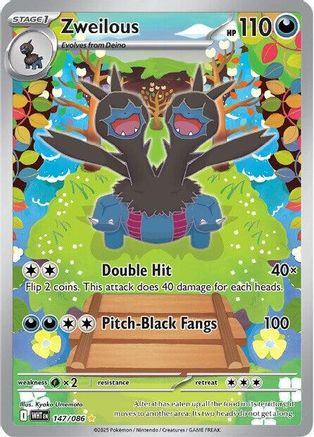 Zweilous 147/086 - Holofoil White Flare