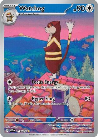 Watchog 153/086 - Holofoil White Flare