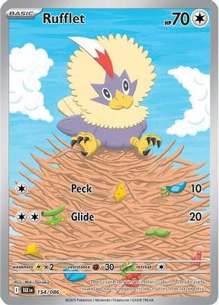 Rufflet 154/086  - Holofoil SV Black Bolt