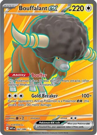 Bouffalant ex 162/086 - Holofoil White Flare