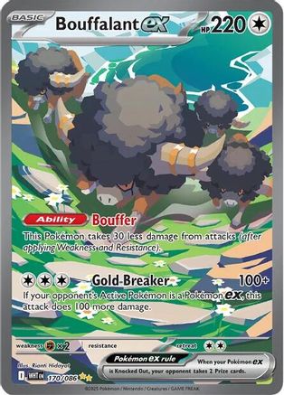 Bouffalant ex 170/086 - Holofoil White Flare