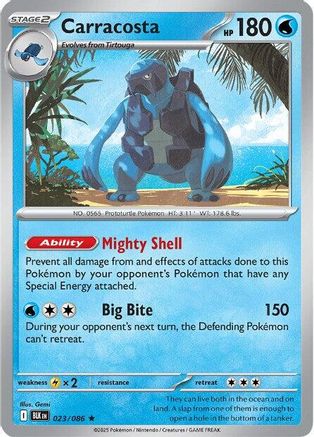 Carracosta 023/086 - Reverse Holofoil Black Bolt