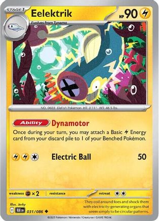 Eelektrik 031/086 - Reverse Holofoil Black Bolt