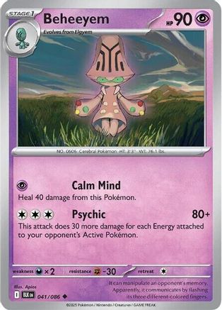 Beheeyem 041/086 - Reverse Holofoil Black Bolt