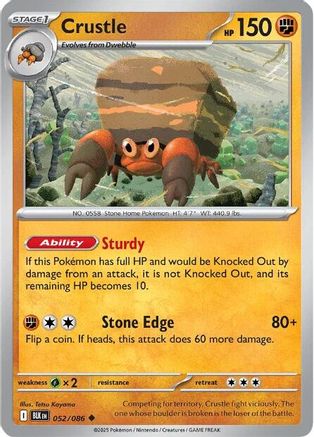Crustle 052/086 - Reverse Holofoil Black Bolt