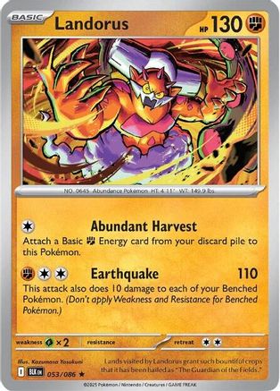 Landorus 053/086  - Reverse Holofoil SV Black Bolt