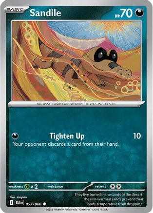 Sandile 057/086 - Reverse Holofoil Black Bolt