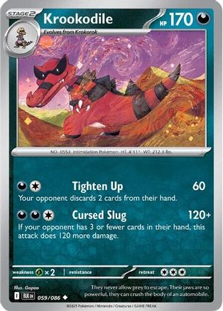 Krookodile 059/086 - Holofoil Black Bolt