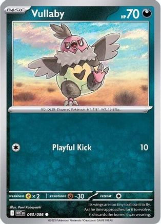 Vullaby 063/086 - Reverse Holofoil White Flare