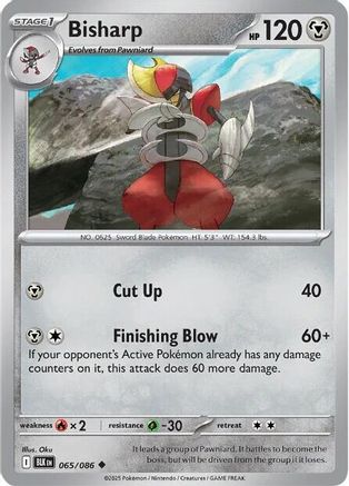Bisharp 065/086 - Holofoil Black Bolt