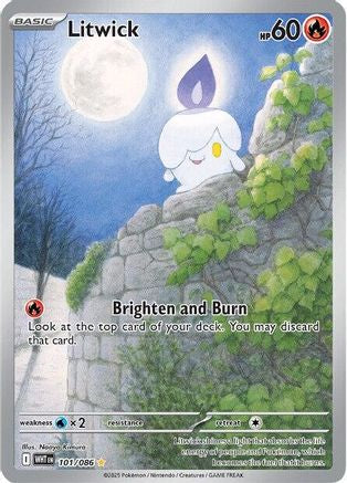 Litwick 101/086 - Holofoil White Flare