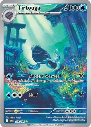 Tirtouga 106/086 - Holofoil Black Bolt