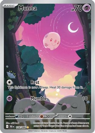 Munna 116/086  - Holofoil SV Black Bolt