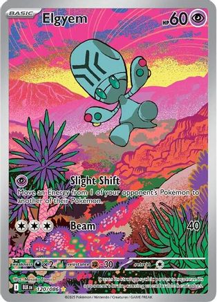 Elgyem 120/086  - Holofoil SV Black Bolt