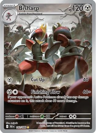 Bisharp 143/086 - Holofoil Black Bolt