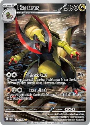 Haxorus 147/086  - Holofoil SV Black Bolt