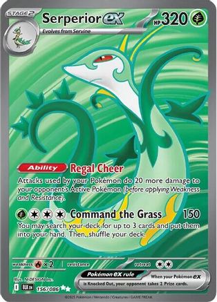 Serperior ex 156/086 - Holofoil Black Bolt