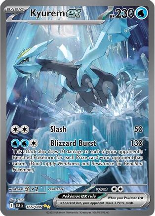 Kyurem ex 165/086  - Holofoil SV Black Bolt