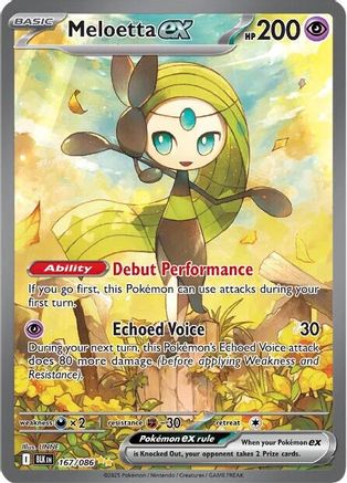 Meloetta ex 167/086  - Holofoil SV Black Bolt